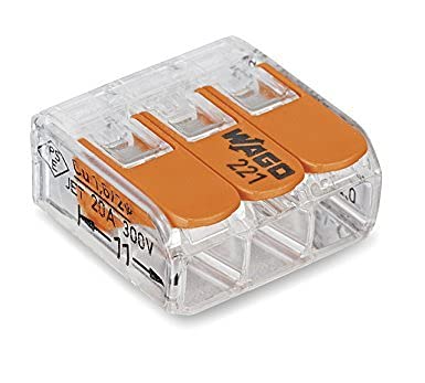 Wago 221-413, 3x0.2-4mm2, 3way connector
