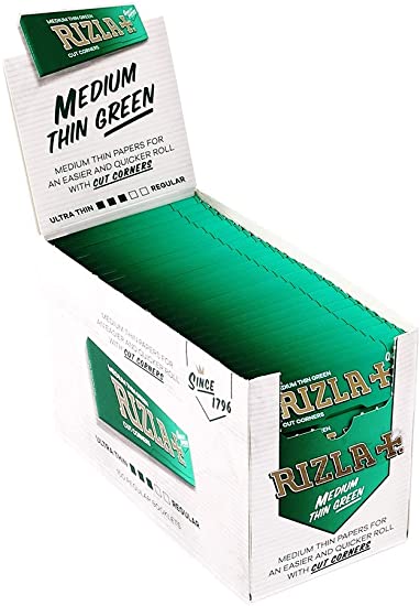 Rizla Green Regular 1-1/4 (Medium Thin Green)