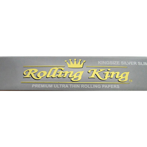 Rolling King Silver Kingsize Slim (Premium Ultra Thin Rolling Papers)