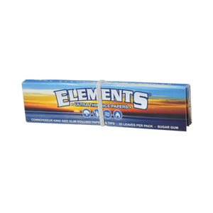 Elements Rice Papers Connoisseur Kingsize Slims + Tips (Ultra Thin Rice Papers)