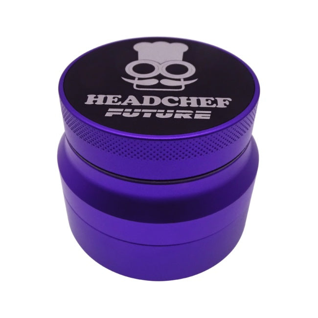 Headchef Future Herbal Grinder (Purple) 62mm, 4 piece Sandblasted Teeth