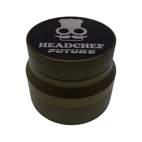 Headchef Future Herbal Grinder (Sage Green) 62mm, 4 piece Sandblasted Teeth