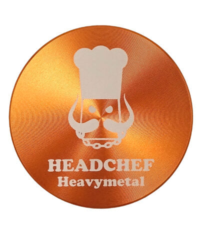 Headchef Heavy Metal Herbal Grinder (Orange Goblin) 55mm, 2 piece