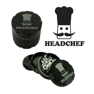Headchef Razor Herbal Grinder 50mm, 4 piece with Extra Hard Sharp Teeth