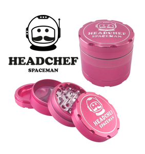 Headchef Spaceman Herbal Grinder (Star Pink) 55mm, 4 piece
