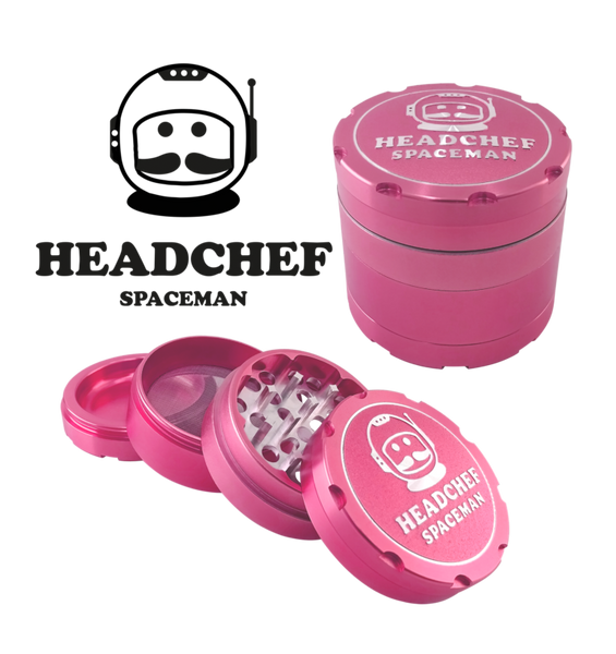 Headchef Spaceman Herbal Grinder (Star Pink) 55mm, 4 piece