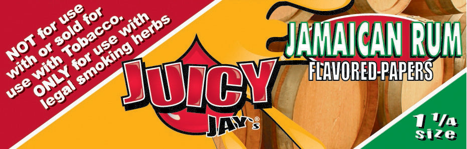 Juicy Jay's 1-1/4 (Jamaican Rum) Rolling Papers