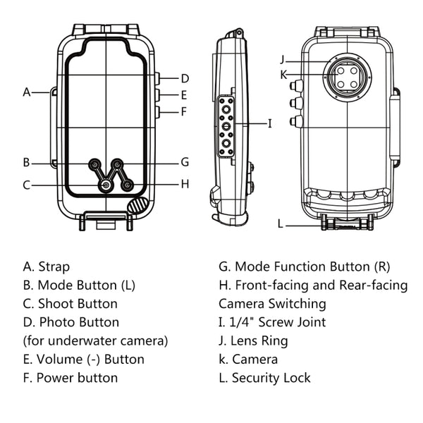 Puluz Diving Waterproof Case 40m/130ft