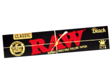 Raw Black Classic Kingsize Slim (Natural Unrefined Rolling Papers)