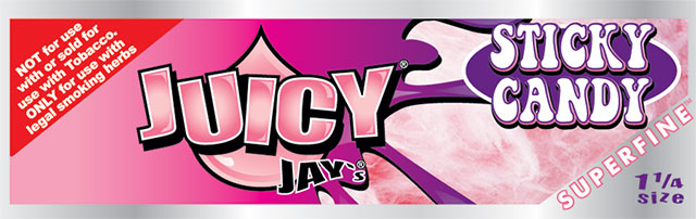 Juicy Jay's 1-1/4 Super Fine (Sticky Candy) Rolling Papers