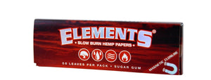 Elements Red Hemp Papers Kingsize Slim (slow Burn Hemp papers)