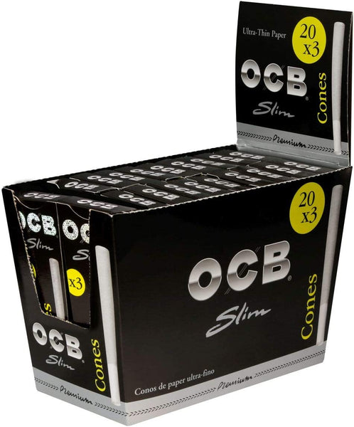 OCB Premium King Size Slim Cones 109mm Pack of 3 cones