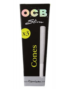 OCB Premium King Size Slim Cones 109mm Pack of 3 cones