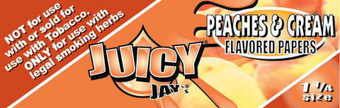 Juicy Jay's 1-1/4 (Peaches and Cream) Rolling Papers