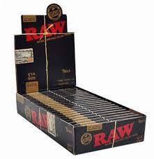 Raw Black Classic Regular 1-1/4 (Natural Unrefined Rolling Papers)