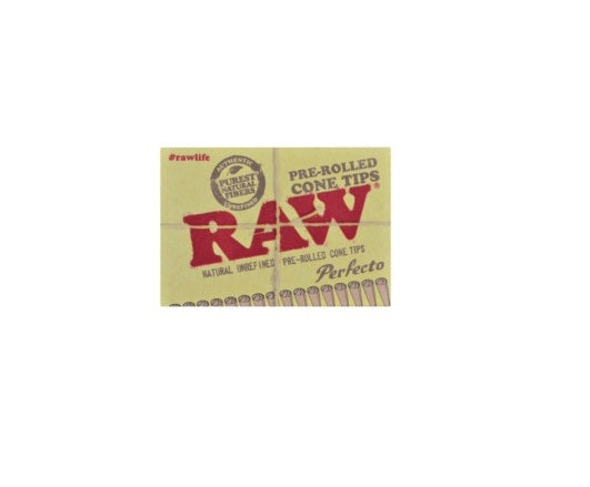 Raw Perfecto 21x Pre Rolled Cone Tips (Natural Unrefined)