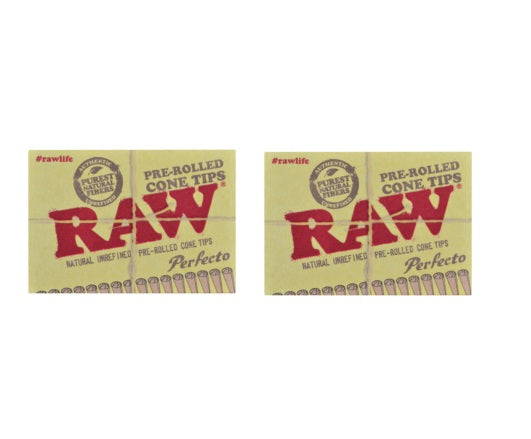 Raw Perfecto 21x Pre Rolled Cone Tips (Natural Unrefined)