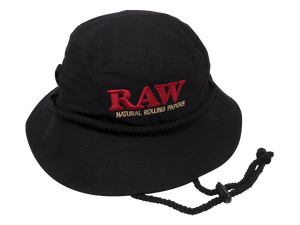 Raw Rolling Papers X Raw Bucket Hat Black (size Medium 57cm-58cm)