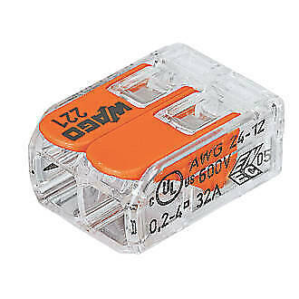 WAGO Reusable Connectors Electrical 221 Series 221-412/413/415 UK Seller