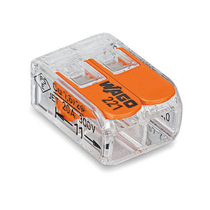 Wago 221-412, 2x0.2-4mm2, 2way connector